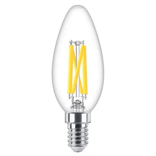 PHILIPS LED Kerzen Lampe E14 3,4W wie 40W WarmGlow dimmbar 2700K-2200K warmweiß