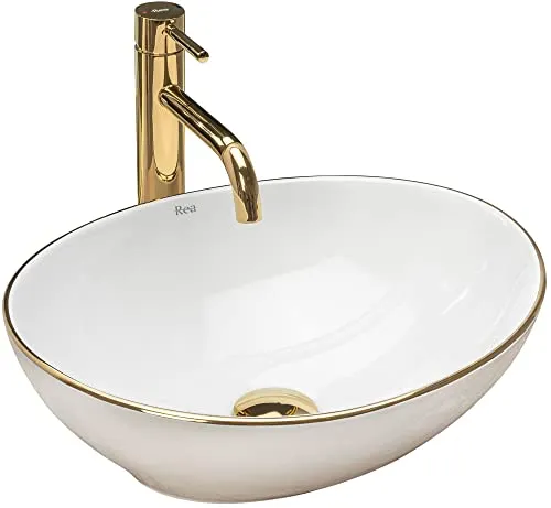 Rea Aufsatzwaschbecken Sofia Gold Edge in gold von REA
