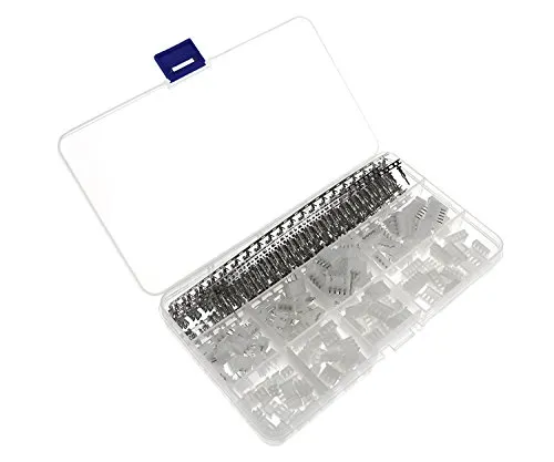 DollaTek 2.54mm JST-XHP JST Steckverbinder-Kit mit 2,54mm Buchse Stiftleiste, JST-PH 2/3/4/5 Pin Gehäuse Stecker Stecker - 560 Stück