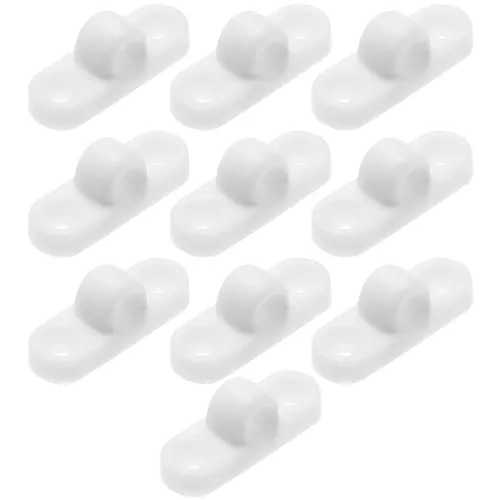 VGOL 10 Stück Markisen Montage Stangenhalterungen Weiße Markisen-Montage Halterungen Kunststoff Markisen Stangenhalterungen für Camping Wohnwagen-Zubehör