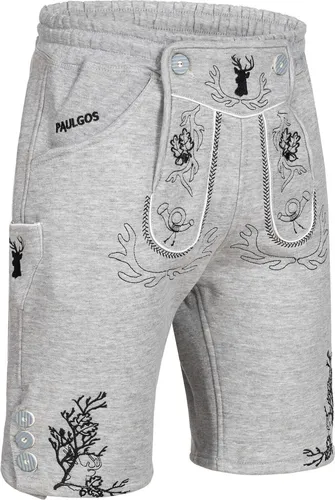 PAULGOS Herren Trachten Jogginghose - Klassische Lederhose im Joggingstil - Größe S - 5XL - Tradition trifft Komfort: Die PAULGOS Trachten-Jogginghose vereint das Design einer Lederhose mit der Gemütlichkeit einer Jogginghose. Ideal für Freizeit und Festlichkeiten, sorgt sie für einen modischen Auftritt.
