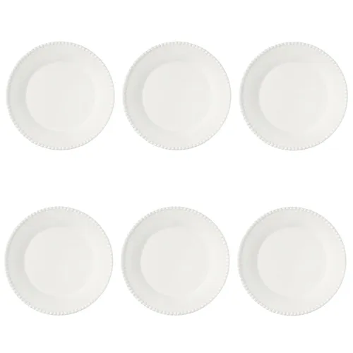 EASY LIFE 6er Set Speiseteller TIFFANY WHITE, 26 cm in weiß von Easy-Life