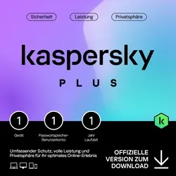 Kaspersky Plus 2026 für 1 Gerät