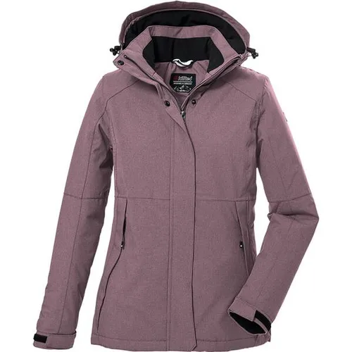 killtec Damen Funktionsjacke KOW 37 WMN JCKT - Outdoorjacke mit 10.000 mm Wassersäule, verstellbarer abzippbarer Kapuze und atmungsaktivem Material, ideal für aktive Abenteuer bei jedem Wetter.