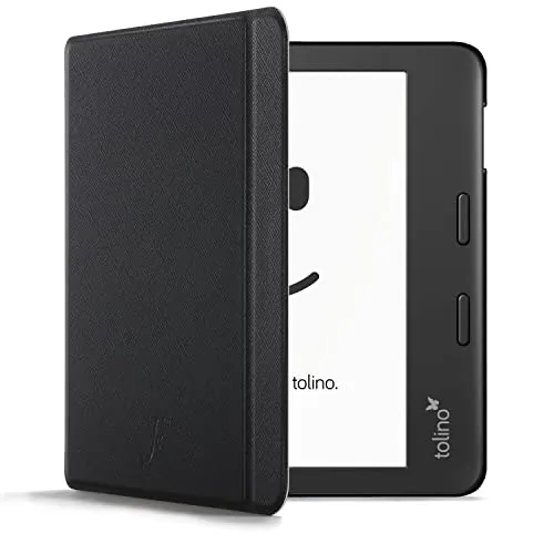 Forefront Cases Hülle für Tolino Vision 6 (Modell: 2021) - Schwarz - Dünn und Leicht, Smart Auto Schlaf/Wach Schutz-Hülle (Tasche) für Tolino Vision 6