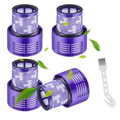 filter für dyson V10 SV12, 4pcs Ersatzfilter für Dyson Staubsauger Waschbar Cyclone Animal Absolute Total Clean Motorhead Akku Ersetzen Sie#DY-969082-01