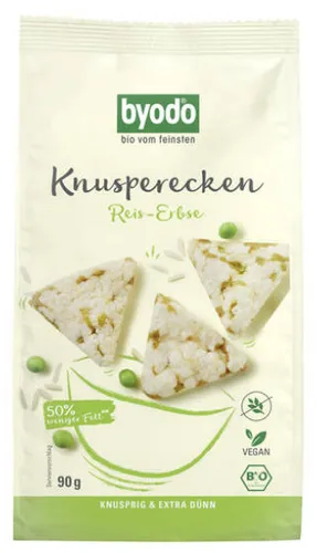 Byodo Bio Knusperecken Reis-Erbse 90 g 37,78 EUR/kg von Byodo