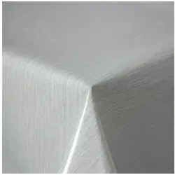 texpot Tischdecke Wachstuch abwischbar Gartentischdecke Wachtstuchtischdecke (1-tlg) grau rechteckig | 130 cm x 260 cm