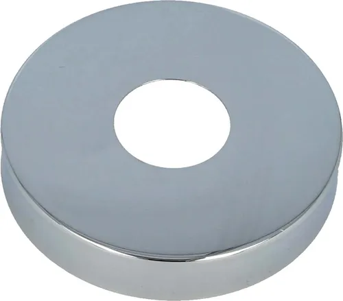 tecuro Hahnrosette (1/2) Ø 22 mm x Ø 61 mm x Höhe 7 mm, Messing verchromt