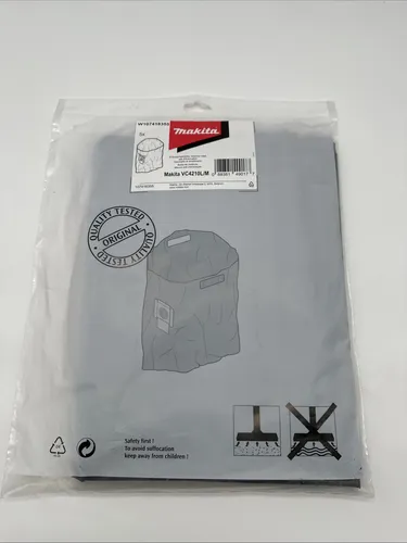 Makita Entsorgungssack 34 l - 5 Stück - Staubsaugerbeutel für VC4210M, robust aus Kunststoff, ideal für die einfache und hygienische Entsorgung von Staub und Schmutz.