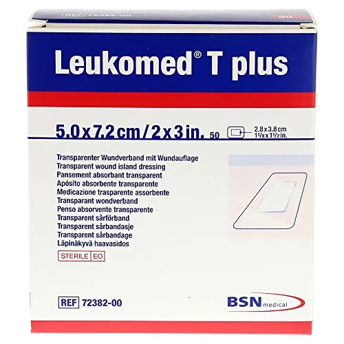 Leukomed Transparent Plus Sterile Pflaster 5x7,2 cm