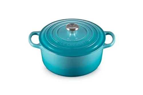Le Creuset Signature Gusseisen-Bräter Ø 22 cm - Runder Kasserolle aus Gusseisen, ideal für alle Herdarten und Induktion, sorgt für gleichmäßige Wärmeverteilung und ist perfekt zum Schmoren, Braten und Brotbacken.