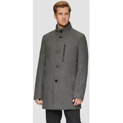 s.Oliver BLACK LABEL Wattierter Wollmix-Mantel grau 50 - Funktionsjacke mit herausnehmbarem Einsatz, warm wattiert und in hochwertiger Wollmix-Qualität, ideal für kühle Tage.