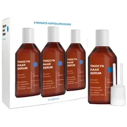 Thiocyn Haarserum Männer 6 Monats-Vorteilspackung - Arzneimittel zur spezialisierten Pflege gegen Haarausfall, mit der patentierten Thiocyanat-Wirkformel für starke Haarwurzeln und nachgewiesene Wirksamkeit bei Männern.