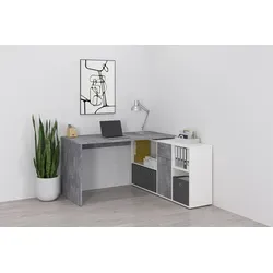 FMD Eckschreibtisch Lex, variabel montierbar von FMD