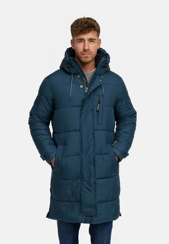 Indicode Herren Winterjacke INStuds Parka mit Kapuze - Warm gefüttert in Blau, Größe XL - Stylischer Herren Parka für die kalte Jahreszeit, warm gefüttert und pflegeleicht. Ideal für den Alltag und Outdoor-Aktivitäten. Erhältlich in Größe XL, sorgt für optimalen Tragekomfort.