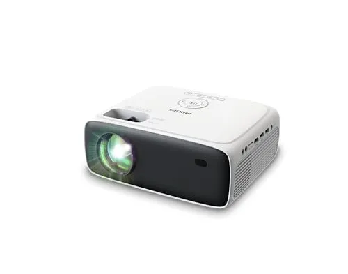 Philips NeoPix 200 - Full HD Beamer 1080p, hoher Kontrast und flexible Bildkorrekturen für optimale Platzierung