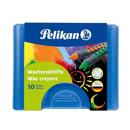 Pelikan 655 10 Wachsmalstifte farbsortiert von Pelikan