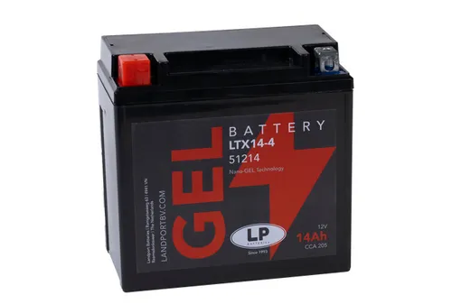 GTX14-4 GEL-Motorradbatterie 12V/14Ah 205A 51214 GTX14-BS YTX14-BS HVT-08