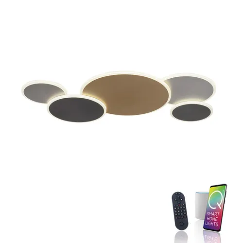 Paul Neuhaus Smarte LED-Wandleuchte Q-PIATO - Elegante Smart Home Wandleuchte mit RGB, Dimm- und Memoryfunktion. Steuern Sie Ihr Licht bequem per App oder Sprachassistent und gestalten Sie Ihre Räume individuell.