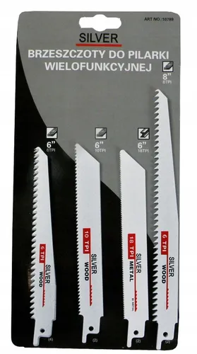 Säbelsägeblatt Set 10-tlg für Holz, Metall & Kunststoff von Silver