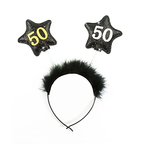 Oblique Unique® Haarreifen 50. Geburtstag Feier