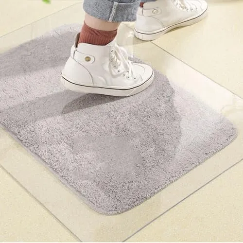 Stuhlunterlage Wasserabdichtung Bodenschutzmatte Transparent Bürostuhlunterlage Schutzteppich Bodenmatte Stärke 1mm PVC Stuhlmatte Pour Speisesaal,Fußmatten,Wohnbereich (50x60cm)