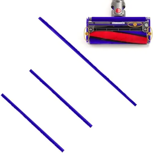 Set mit 3 weichen Plüschstreifen für Dyson V6 V7 V8 V10 V11 V12 V15 DC58 DC59 DC62 DC72 DC74 Staubsauger Ersatzteile Zubehör Weicher Rollenkopf 1
