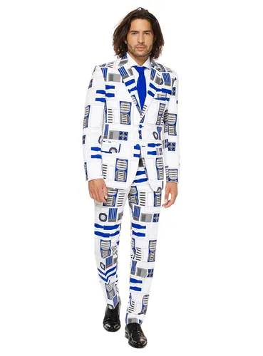 R2D2 Kostüm Anzug in weiß von OppoSuits