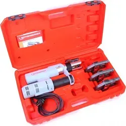 Rothenberger ROMAX AC ECO Basic Elektrohydraulische Pressmaschine - Einpresswerkzeug für Rohre mit ergonomischem Design, schneller Pressvorgang in nur 5 Sekunden und 5m Kabel für maximale Flexibilität.