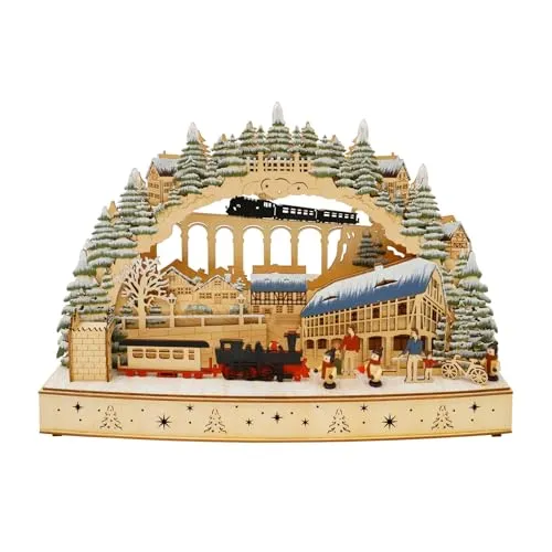 HTI living LED Schwibbogen Eisenbahn Viadukt von HTI-Line