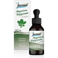 increase NATURALLY Liposomales Magnesium Bisglycinate - 3000mg - Mineralstoffe, hochbioverfügbares Magnesium in Tropfenform für optimale Aufnahme und Entspannung.