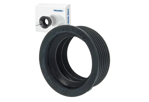 tecuro Ablaufrohr Siphon-Gummimanschette für Abflussrohr HT-Rohr verschiedene Größen, Ø 40/50 mm