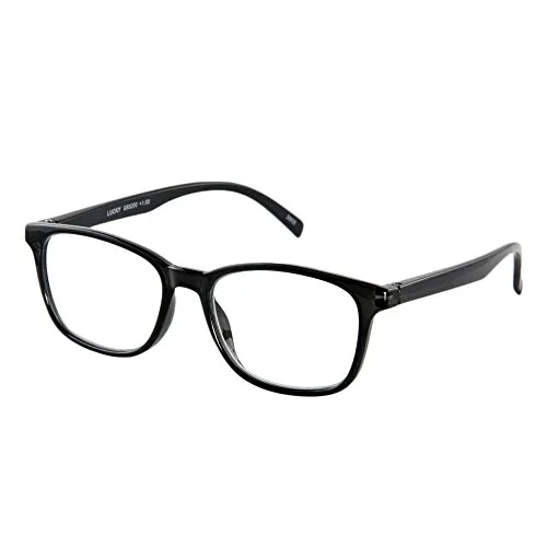 Lesebrille Lucky-Schwarz-Sph:+3,00 von I NEED YOU