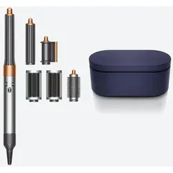DYSON Multihaarstyler Complete Long Nickel/Kupfer, 6 Aufsätze, Lockenstab & Warmluft Lockenwickler für Alle Haare - Silber/Kupfer
