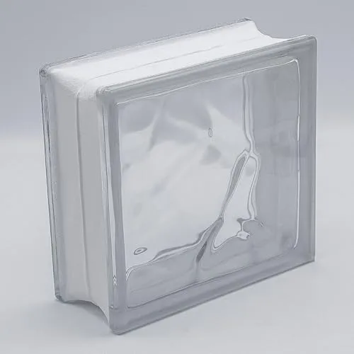 Basic Glasbaustein Wolke klar 19x19x8 cm von Fuchs Design