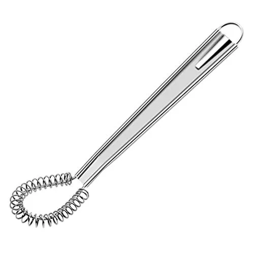WEERSTONE Schneebesen mit Spirale aus Edelstahl, 20 cm, silberfarben