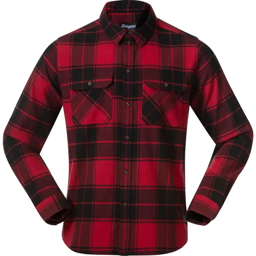 Bergans Nordmarka Flannel Shirt Men red/black check (25689) L