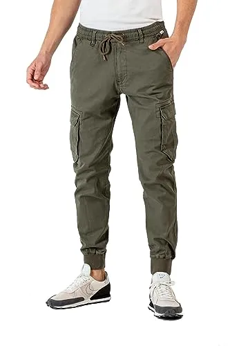 Reell Reflex Rib Cargo Olive M normal - Wanderhose mit Kordelzug für optimale Passform, ideal für Outdoor-Aktivitäten und Abenteuer in der Natur.