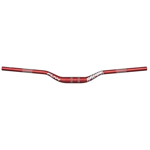 Funn Upturn Hochgelegener Mountainbike-Lenker mit 35mm Klemmbreite und 800mm Breite, langlebiger und leichter Legierungs-Riser-Lenker für MTB und BMX, 40mm Erhöhung (Rot)
