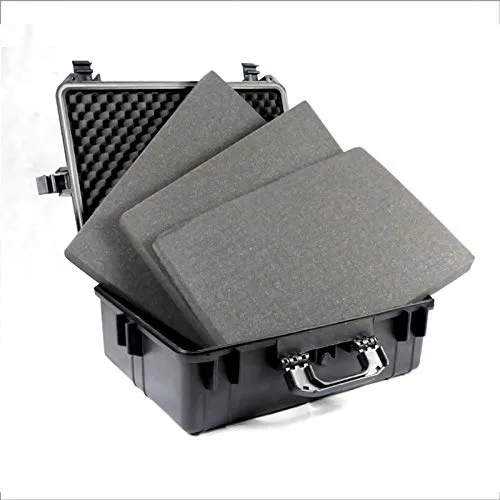 BUZE 35 Liter Universalkoffer mit Schaum, Outdoor, Kamerakoffer, wetterfester, staubdichter Koffer, Innenmaße: LxBxH: 500x355x193 mm