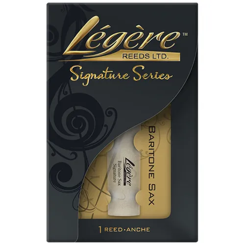 Légère Reeds Baritonsaxophonblatt Signature 2.50 - Blätter für Holzblasinstrumente mit klarem, ausdrucksvollem Klang und sofortiger Spielbereitschaft. Synthetisch für Langlebigkeit und keine Vorkonditionierung nötig.