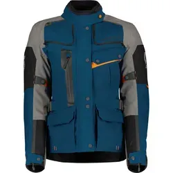 Scott Voyager Dryo Damen Motorrad Jacke, grau-blau, Größe 40 - Motorradjacke mit bequemer Kragenkonstruktion und innovativem Belüftungssystem für optimale Temperaturkontrolle bei jeder Fahrt.