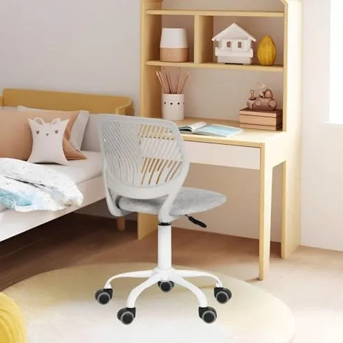 FurnitureR Kinderstuhl Schreibtisch Höhenverstellbar, bunter ergonomischer Jugendstuhl mit Rückenlehne und Armlehnen, Kinderstuhl mit 5 Rädern, für Kinder 3-10 Jahre alt, maximale Belastung 100 kg