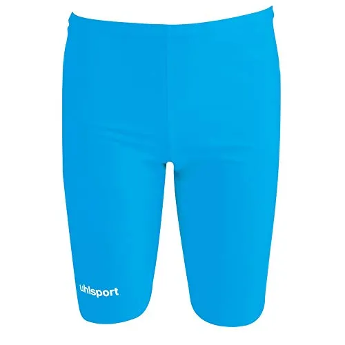 uhlsport Leggings Distinction Colors Tights blau L - Trainingsbekleidung aus 100% Baumwolle, bequem und stylisch in Cyan, perfekt für dein Workout.