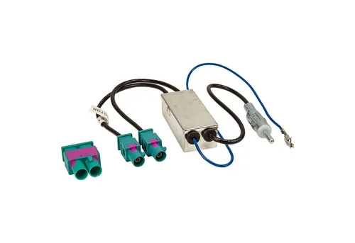 tomzz Audio Doppel Fakra Diversity Antennenadapter mit Phantomeinspeisung passt fü KFZ Adapter