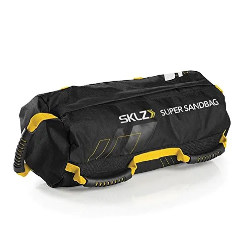 Produktbild SKLZ Sandsack Super Sandbag-Variable Gewichtstasche Trainingsgerät, gelb-Schwarz, One Size, Einheitsgröße