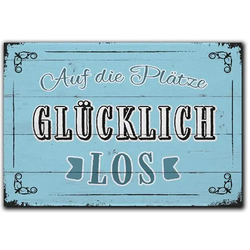 LANOLU Kühlschrankmagnete lustig- Glücklich los von LANOLU