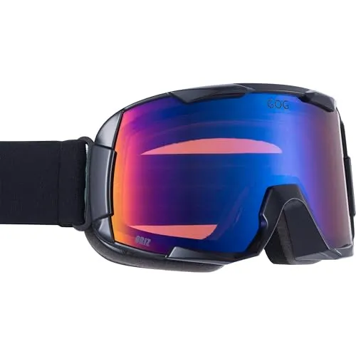 GOG Junior Skibrille Griz mit UV400 Schutz, 12-14 Jahre, Antibeschlag Doppelglas, Verspiegelte Polycarbonat-Linse Kat. 2, Flexibler TPU-Rahmen, Ski Brille für Jugendliche, Snowboard Goggles