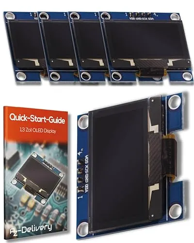 AZDelivery 5 x 1,3 Zoll OLED Display I2C von AZ-Delivery